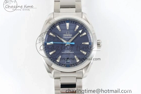 1220 FreshLook Aqua Terra 150M SS JQK 1:1 Best Edition Blue Dial Blue Hand on SS Bracelet A 7831